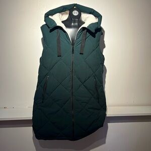 UGG Green Quilted Hooded Vest